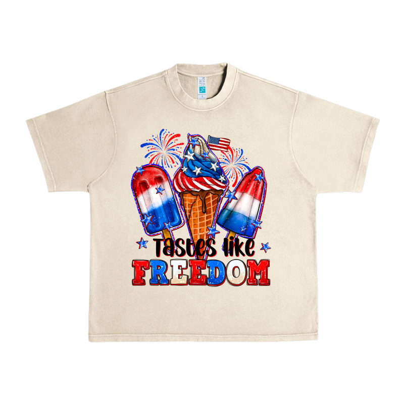 4th Of July Ice Creams Tastes Like Freedom Urban Heavy Tee by Neo Western | Teevron