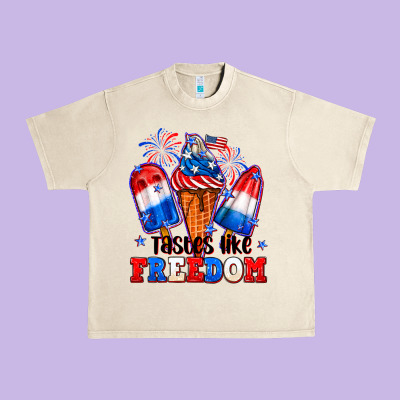 4th Of July Ice Creams Tastes Like Freedom Urban Heavy Tee Designed By Neo Western
