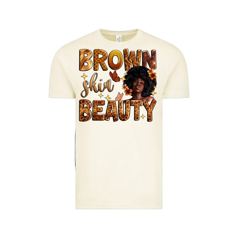 Brown Skin Beauty Vintage Tee by Zillion Design Studio | Teevron