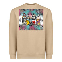 Cartoon Characters Coffee Cups Heavyweight Sweatshirt | Teevron
