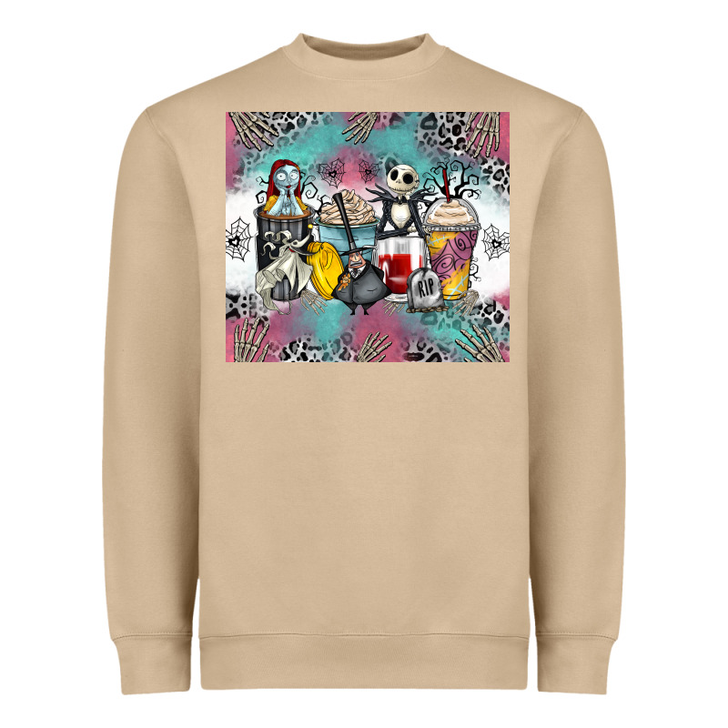 Cartoon Characters Coffee Cups Heavyweight Sweatshirt by Zillion Design Studio | Teevron