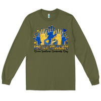 Army Green for my students down sendrome awareness day Long Sleeve Tee - Artiststas