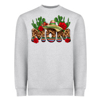 Heather Grey mexican mom Heavyweight Sweatshirt - texasbilliewilder