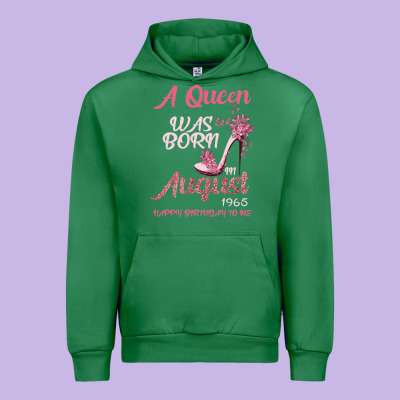 A Queen Was Born In August 1965 Happy Birthday To Me 55 Years Old Urban Hoodie Designed By Bettercallsaul