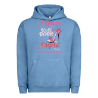 Pigment Pebble Blue A Queen Was Born In August 1965 Happy Birthday To Me 55 Years Old Urban Hoodie - Bettercallsaul