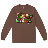Chestnut joy with baby cow and christmas gifts mistletoe Long Sleeve Tee - AdoDesignShop