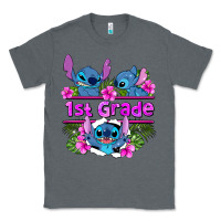 Charcoal Heather preview flower stitch 1st grade Classic Tee - AdoDesignShop