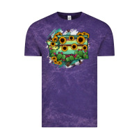 Cloud Purple washingTon State Map Vintage Tee - RanaPortraitStore