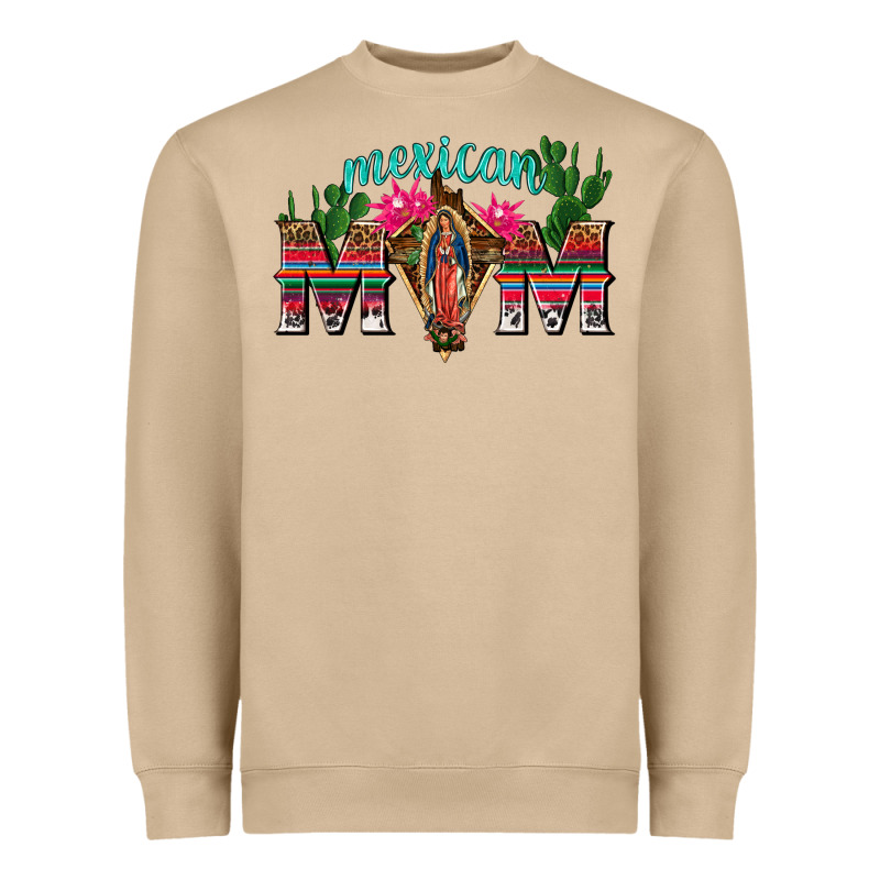 Mexican Mom With Cactus Heavyweight Sweatshirt by texasbilliewilder | Teevron