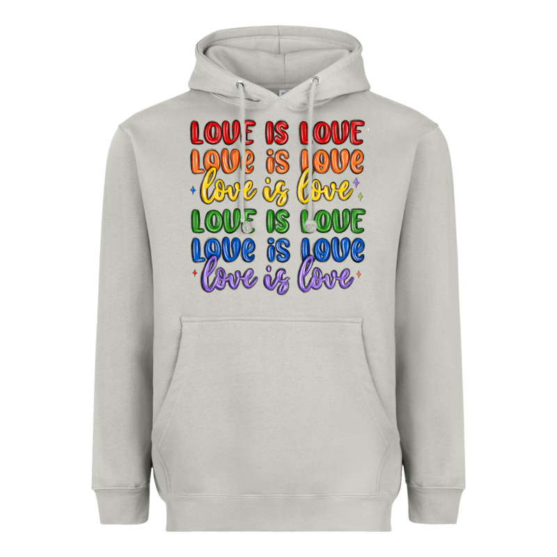 Love Is Love Lgbtq Heavyweight Hoodie by MaliasSmallBusiness | Teevron