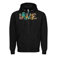 Black western gemstone sunflowers serape leopard turquoise love Zipper Hoodie - Artiststas
