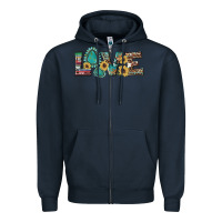 Navy western gemstone sunflowers serape leopard turquoise love Zipper Hoodie - Artiststas