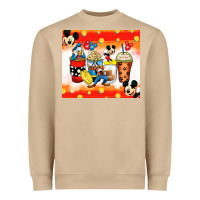 Mushroom cartoon characters coffee cups Heavyweight Sweatshirt - Zillion Design Studio