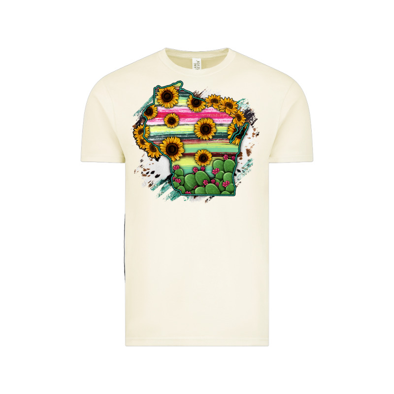 Wisconsin State Map Vintage Tee by RanaPortraitStore | Teevron