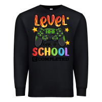 Black level 100 days of school completed Premium Sweatshirt - MaliasSmallBusiness