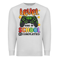 Dove Grey level 100 days of school completed Premium Sweatshirt - MaliasSmallBusiness
