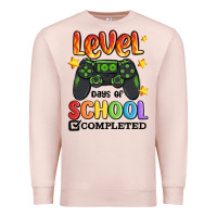 Pale Pink level 100 days of school completed Premium Sweatshirt - MaliasSmallBusiness