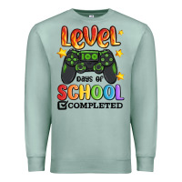 Seafoam level 100 days of school completed Premium Sweatshirt - MaliasSmallBusiness