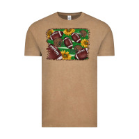 Vintage Coffee American football background Vintage Tee - BarkalooDesign