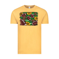 Vintage Mustard American football background Vintage Tee - BarkalooDesign