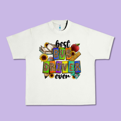 Best Bus Driver Ever Urban Heavy Tee Designed By Cowhidedigitalart