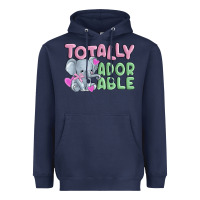 Navy totally adorable Heavyweight Hoodie - MaliasSmallBusiness