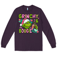 Plum christmas characters and bougie Long Sleeve Tee - AdoDesignShop