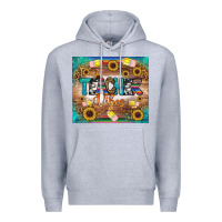 Heather Grey teacher vibes tumbler Premium Hoodie - BundleAndBundleShop