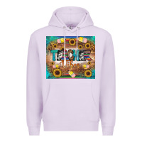 Lilac teacher vibes tumbler Premium Hoodie - BundleAndBundleShop