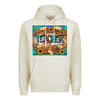 Oatmeal Heather teacher vibes tumbler Premium Hoodie - BundleAndBundleShop