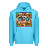Ocean Blue teacher vibes tumbler Premium Hoodie - BundleAndBundleShop