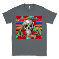 Charcoal Heather skull cactus Classic Tee - JahusDesignShop