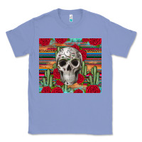 Colony Blue skull cactus Classic Tee - JahusDesignShop