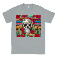 Heather Grey skull cactus Classic Tee - JahusDesignShop