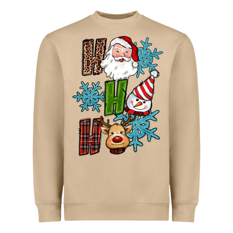 Ho Ho Ho Christmas Heavyweight Sweatshirt by RanaPortraitStore | Teevron