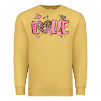 Antique Gold love valentines day Premium Sweatshirt - MaliasSmallBusiness