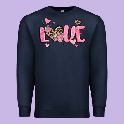 Love Valentines Day Premium Sweatshirt Designed By Maliassmallbusiness