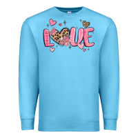 Ocean Blue love valentines day Premium Sweatshirt - MaliasSmallBusiness