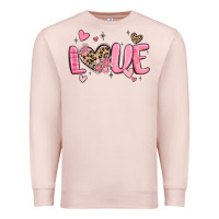 Pale Pink love valentines day Premium Sweatshirt - MaliasSmallBusiness
