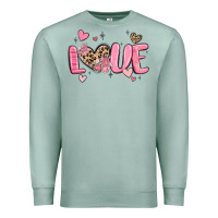 Seafoam love valentines day Premium Sweatshirt - MaliasSmallBusiness