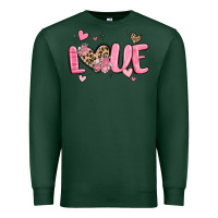Sports Green love valentines day Premium Sweatshirt - MaliasSmallBusiness