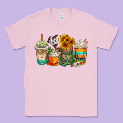 Rodeo Coffee Cups Classic Tee Designed By Adodesignshop