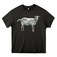 Asphalt saanen goat Heavy Core Tee - LillyAllenDesigns