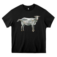 Black saanen goat Heavy Core Tee - LillyAllenDesigns