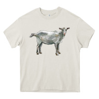 Cream saanen goat Heavy Core Tee - LillyAllenDesigns