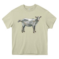 Mossy saanen goat Heavy Core Tee - LillyAllenDesigns