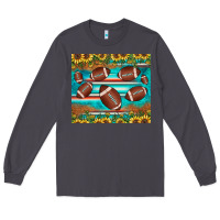 Smoke football turquoise sunflower Long Sleeve Tee - JahusDesignShop
