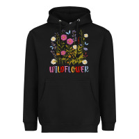 Black wildflower malias Heavyweight Hoodie - MaliasSmallBusiness