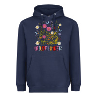 Navy wildflower malias Heavyweight Hoodie - MaliasSmallBusiness