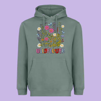 Wildflower Malias Heavyweight Hoodie Designed By Maliassmallbusiness